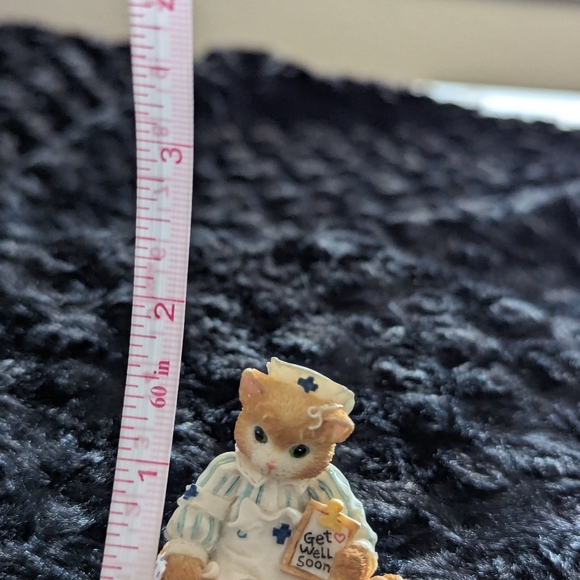 Enesco 1995 Small Cat Figurine Get Well Soon - Picture 5 of 5